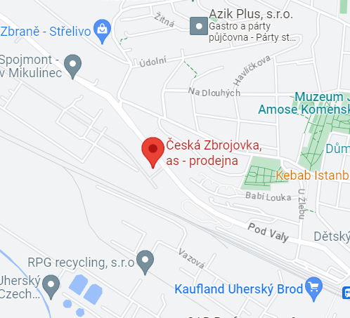 Prodejna na mapě